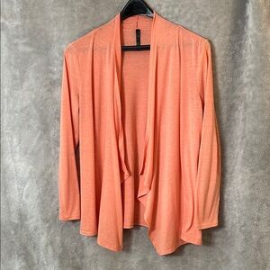Women's Coral Open Front Cardigan-size large